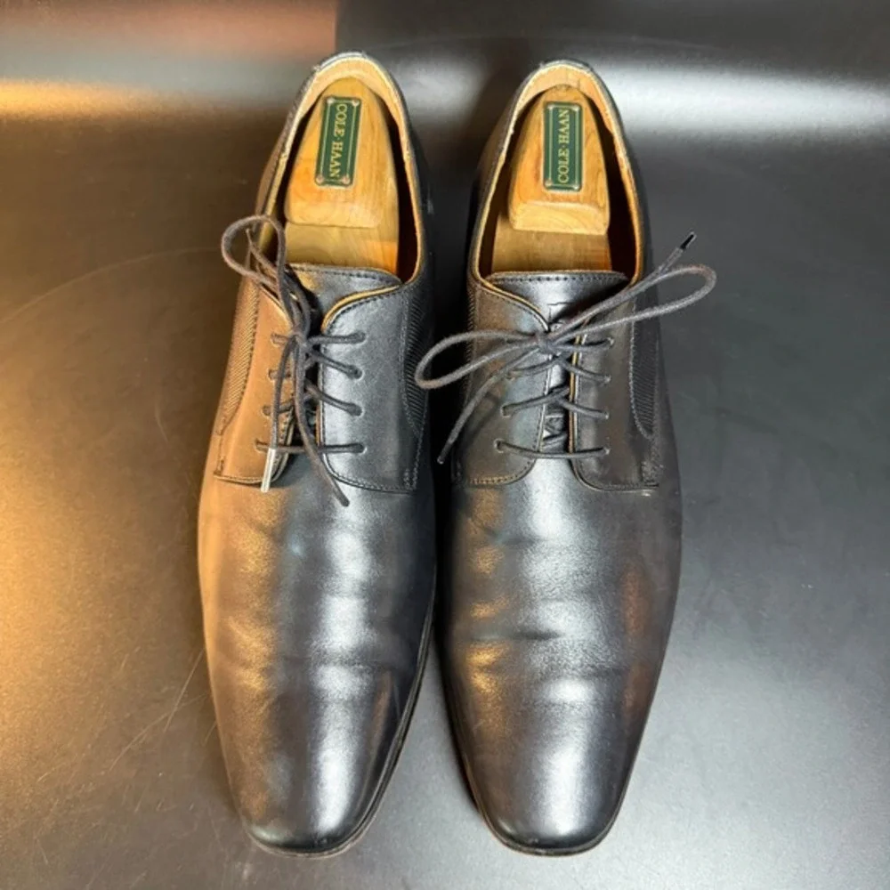 Florsheim Midtown 14161-001 Black Leather Plain‎ Toe Oxford Mens 10.5 D